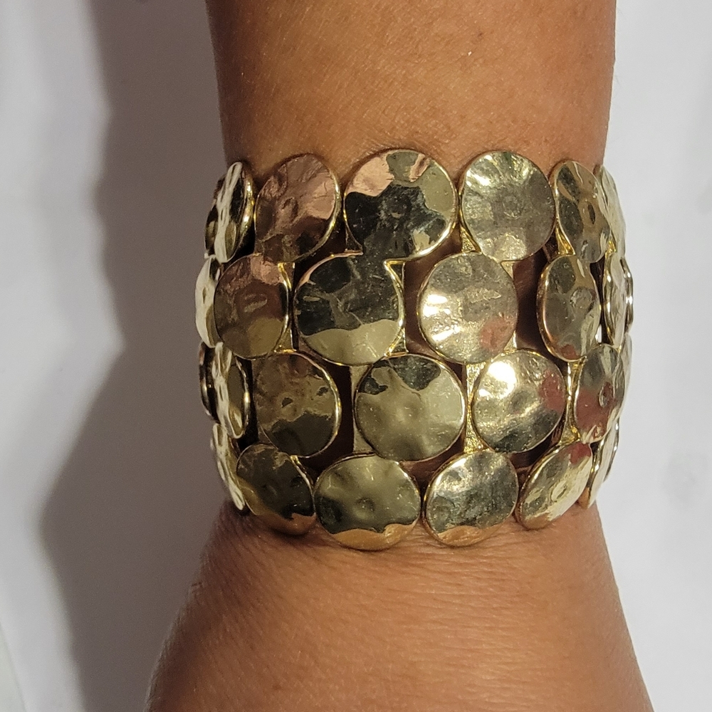 Large gold bracelet